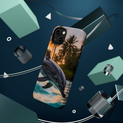Tropical Paradise Dolphin - MagSafe iPhone Case - BOGO Cases