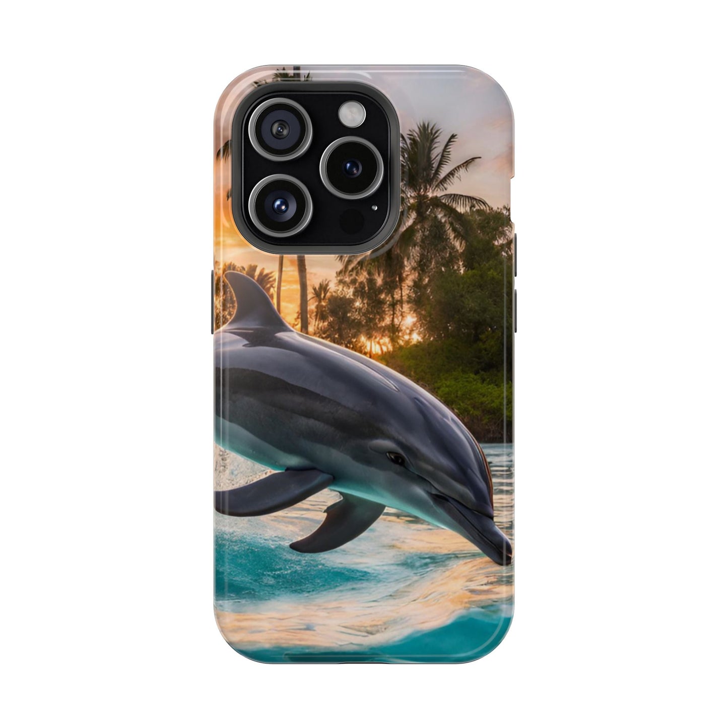 Tropical Paradise Dolphin - MagSafe iPhone Case - BOGO Cases