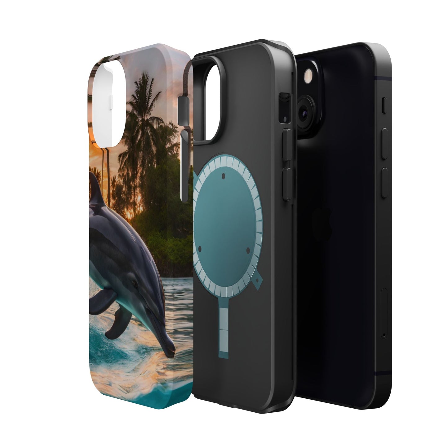 Tropical Paradise Dolphin - MagSafe iPhone Case - BOGO Cases