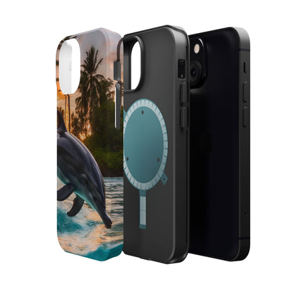 Tropical Paradise Dolphin - MagSafe iPhone Case - BOGO Cases
