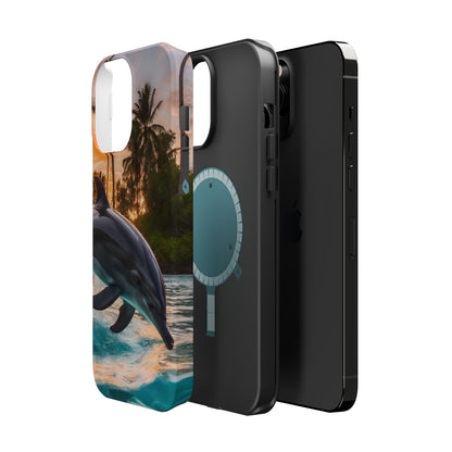 Tropical Paradise Dolphin - MagSafe iPhone Case - BOGO Cases