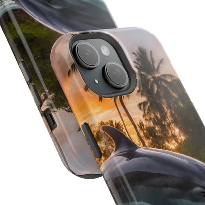 Tropical Paradise Dolphin - MagSafe iPhone Case - BOGO Cases