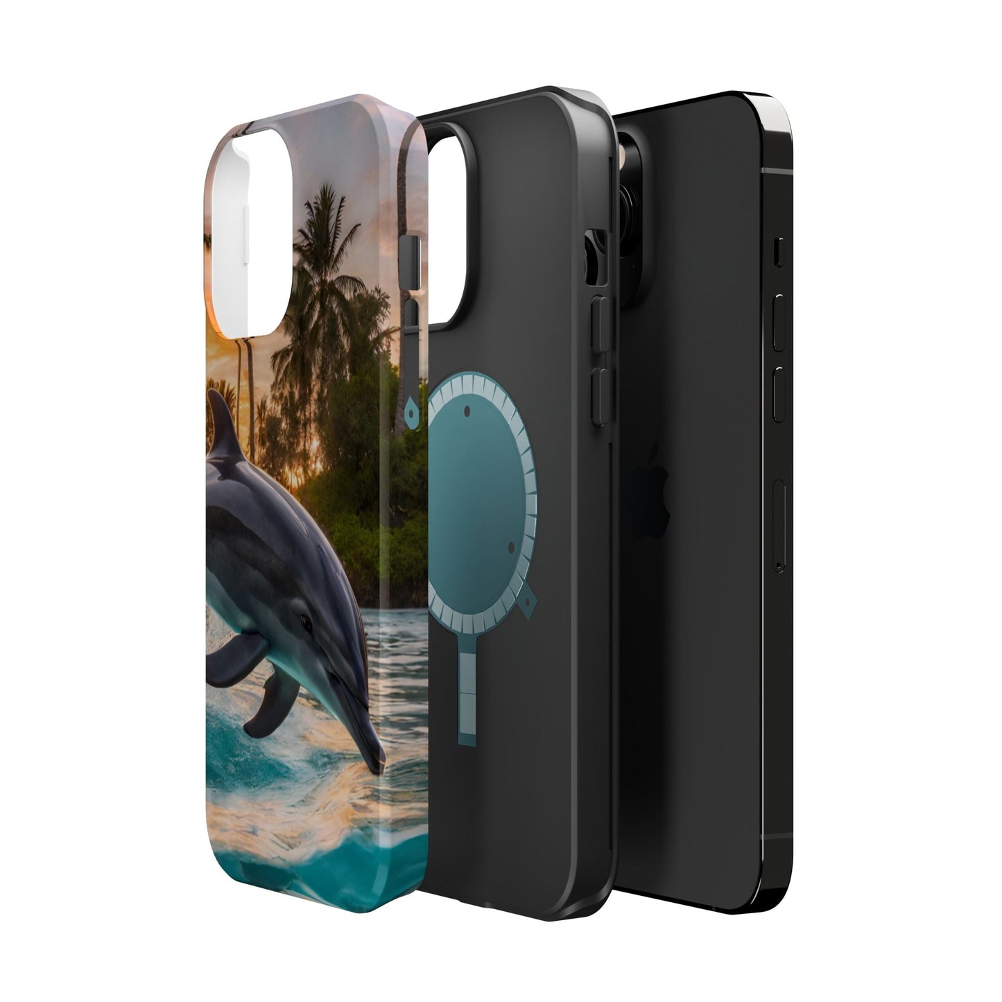 Tropical Paradise Dolphin - MagSafe iPhone Case - BOGO Cases