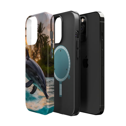 Tropical Paradise Dolphin - MagSafe iPhone Case - BOGO Cases
