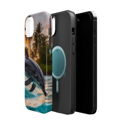 Tropical Paradise Dolphin - MagSafe iPhone Case - BOGO Cases