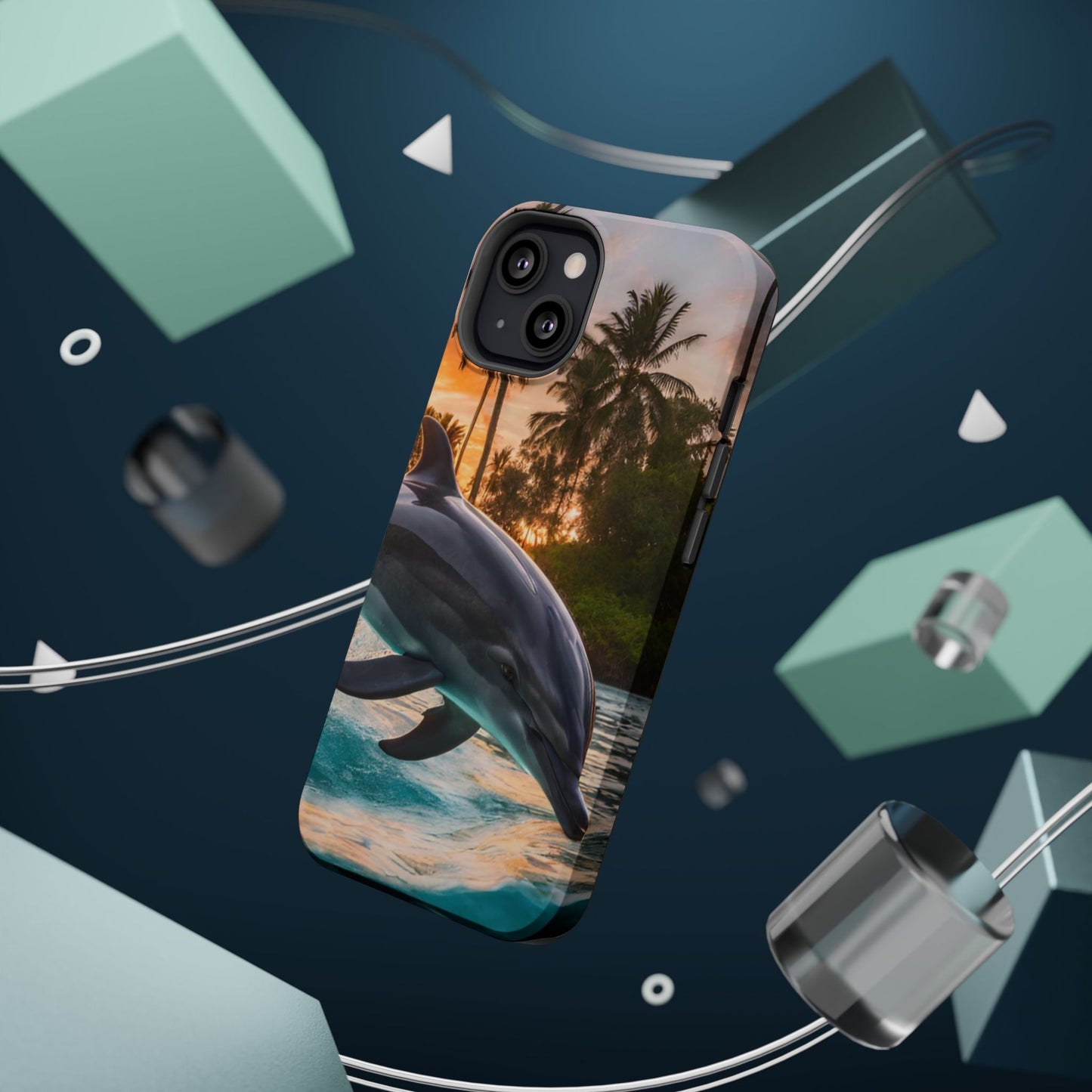 Tropical Paradise Dolphin - MagSafe iPhone Case - BOGO Cases