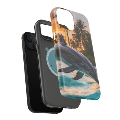 Tropical Paradise Dolphin - MagSafe iPhone Case - BOGO Cases