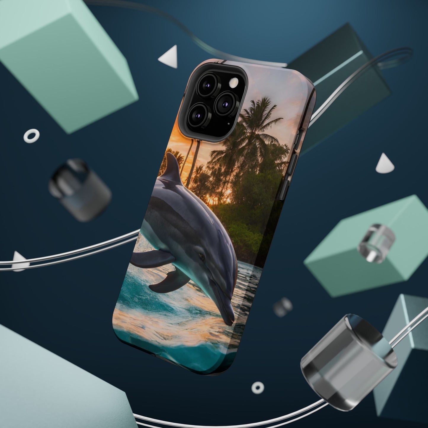 Tropical Paradise Dolphin - MagSafe iPhone Case - BOGO Cases