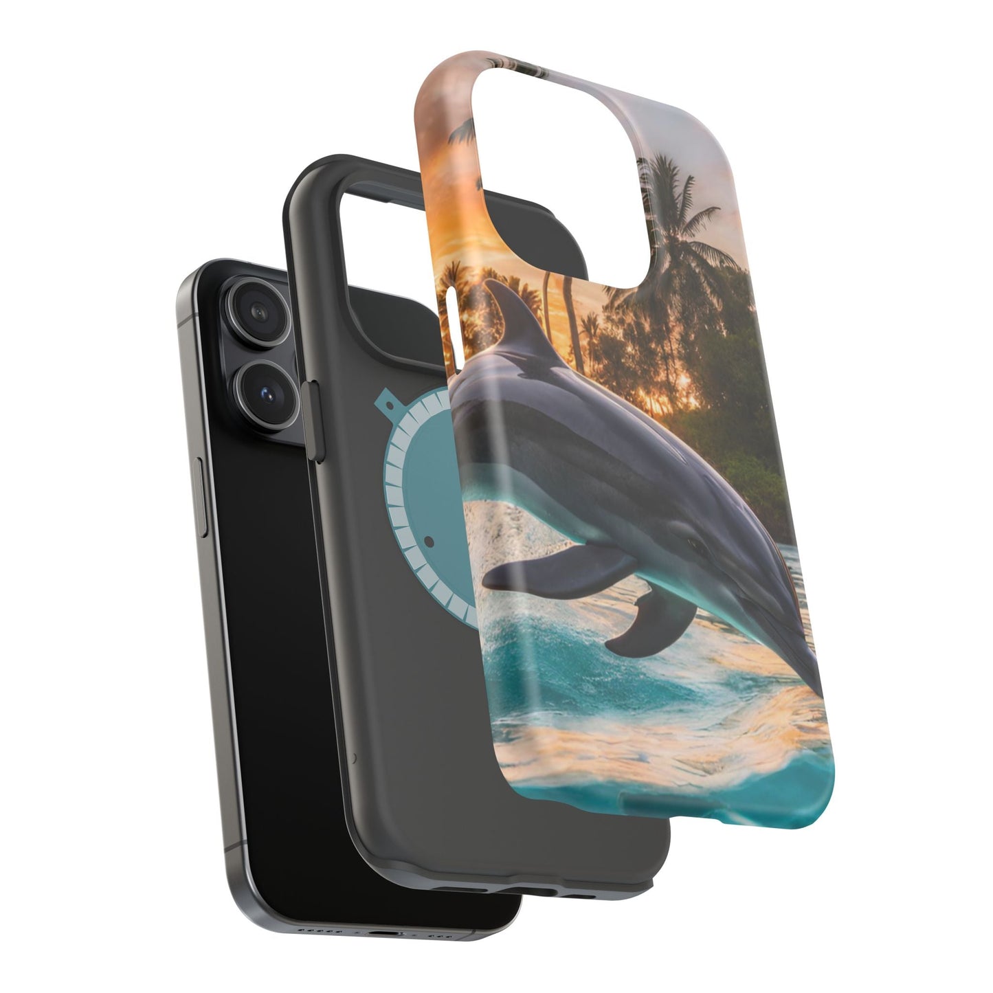 Tropical Paradise Dolphin - MagSafe iPhone Case - BOGO Cases