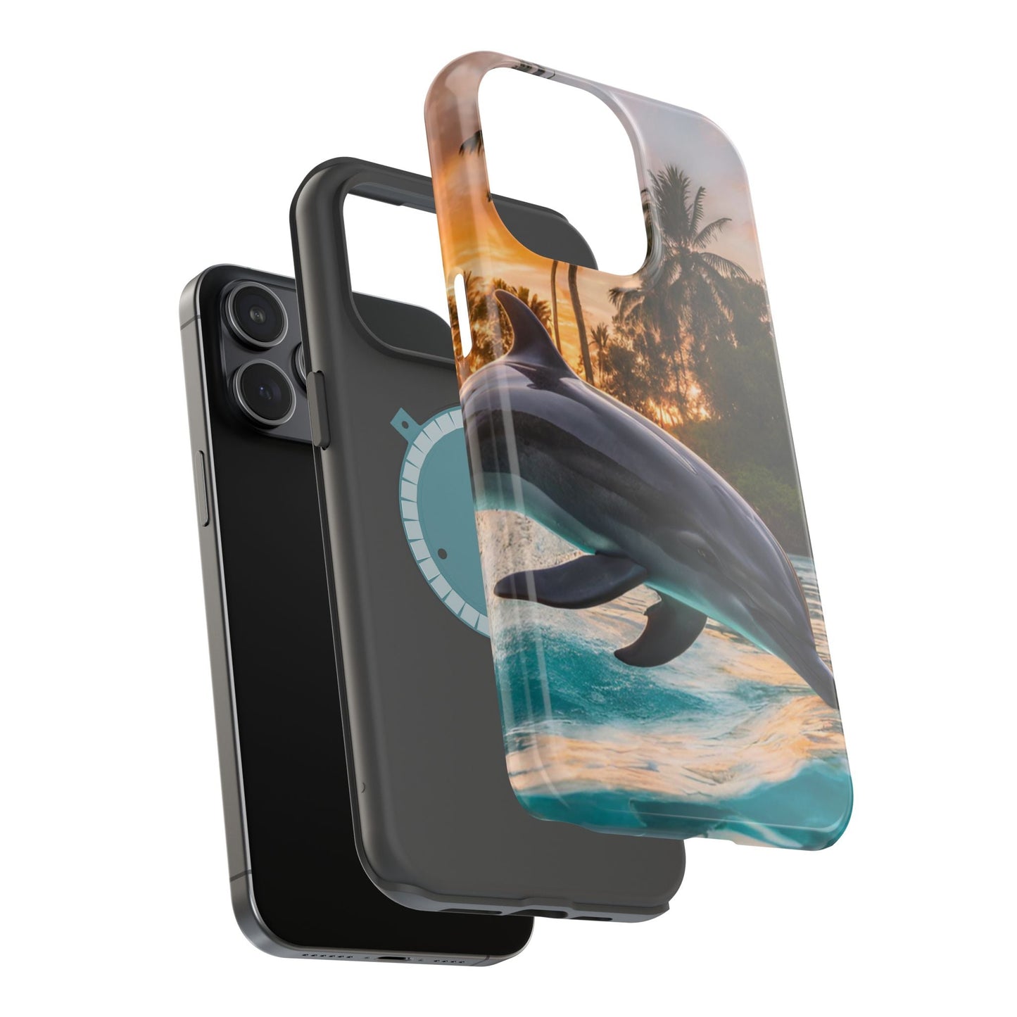 Tropical Paradise Dolphin - MagSafe iPhone Case - BOGO Cases