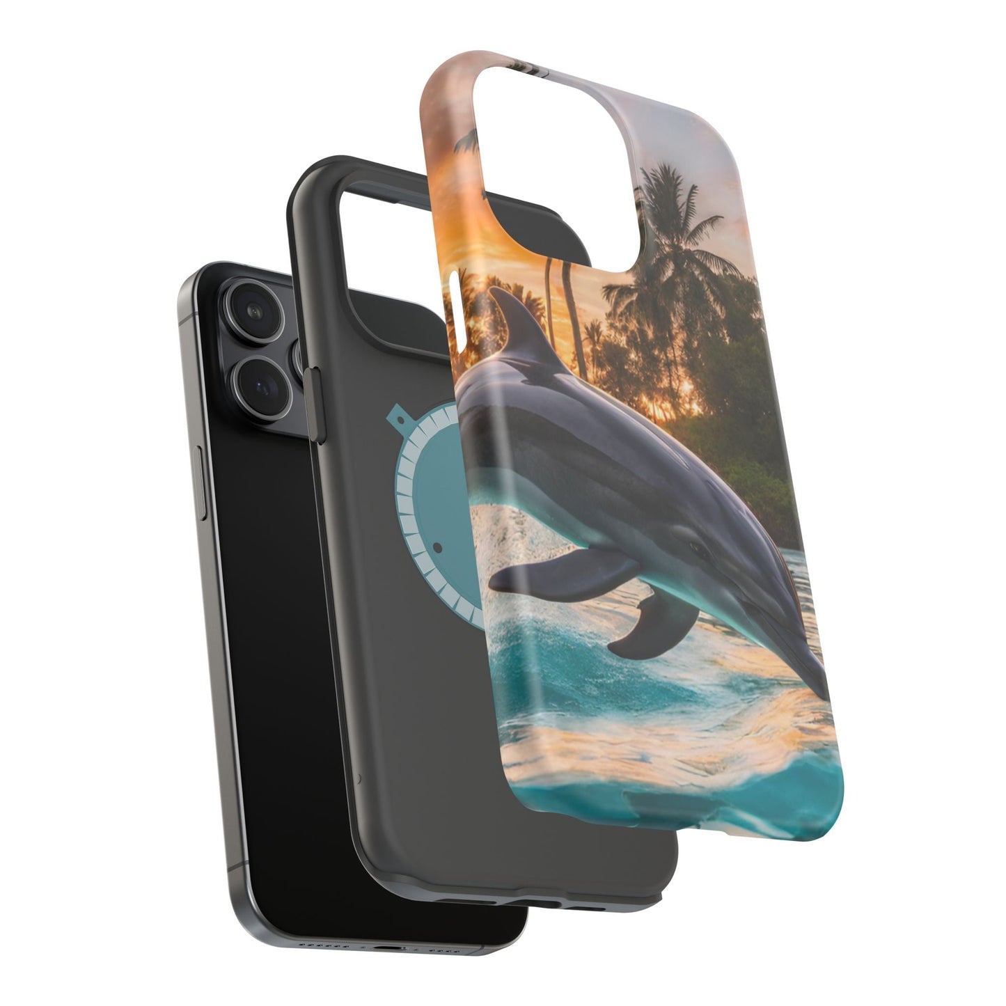 Tropical Paradise Dolphin - MagSafe iPhone Case - BOGO Cases