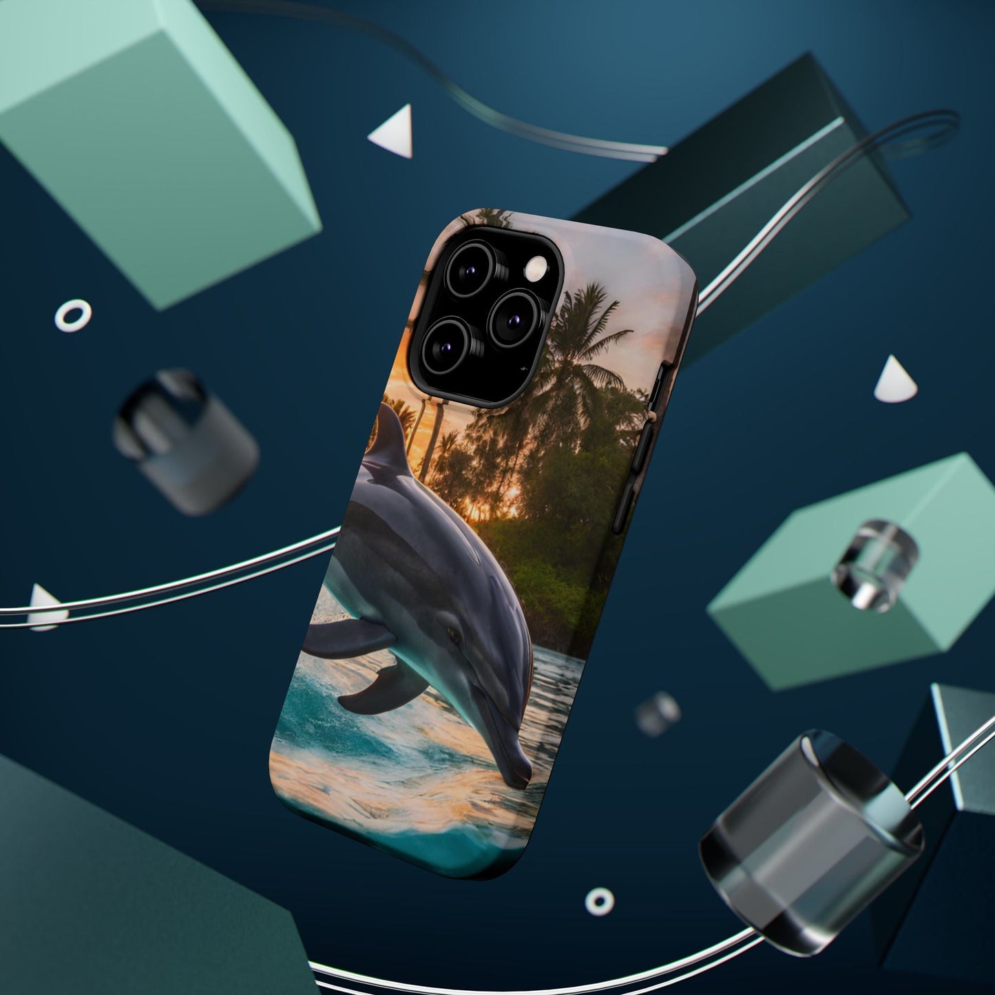 Tropical Paradise Dolphin - MagSafe iPhone Case - BOGO Cases