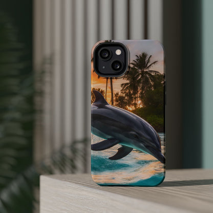 Tropical Paradise Dolphin - MagSafe iPhone Case - BOGO Cases