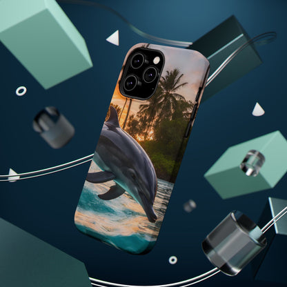 Tropical Paradise Dolphin - MagSafe iPhone Case - BOGO Cases