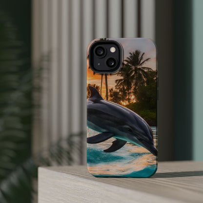 Tropical Paradise Dolphin - MagSafe iPhone Case - BOGO Cases
