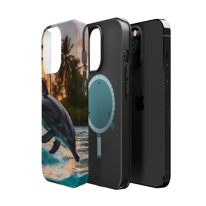 Tropical Paradise Dolphin - MagSafe iPhone Case - BOGO Cases