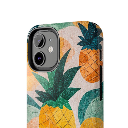 Tropical Pineapple iPhone Case – Vibrant Fruit Design, Tough Dual - Layer Protection - BOGO Cases