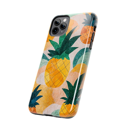 Tropical Pineapple iPhone Case – Vibrant Fruit Design, Tough Dual - Layer Protection - BOGO Cases