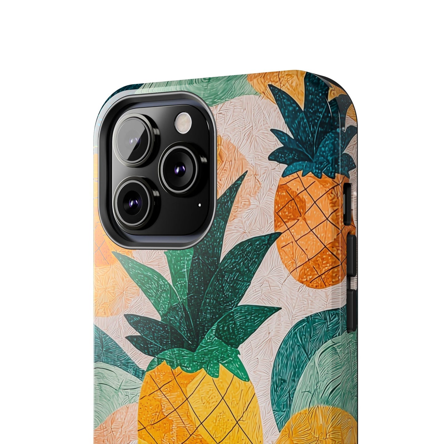 Tropical Pineapple iPhone Case – Vibrant Fruit Design, Tough Dual - Layer Protection - BOGO Cases