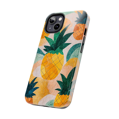 Tropical Pineapple iPhone Case – Vibrant Fruit Design, Tough Dual - Layer Protection - BOGO Cases