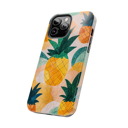 Tropical Pineapple iPhone Case – Vibrant Fruit Design, Tough Dual - Layer Protection - BOGO Cases