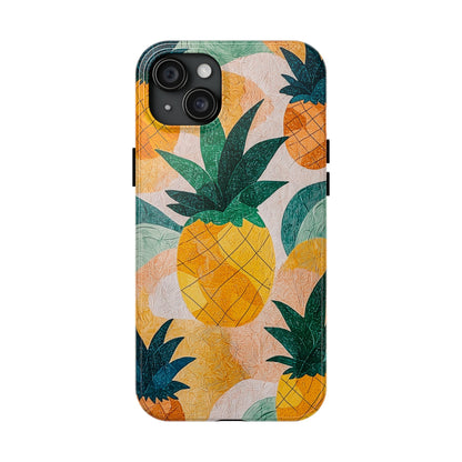 Tropical Pineapple iPhone Case – Vibrant Fruit Design, Tough Dual - Layer Protection - BOGO Cases