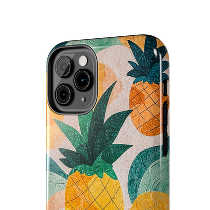 Tropical Pineapple iPhone Case – Vibrant Fruit Design, Tough Dual - Layer Protection - BOGO Cases