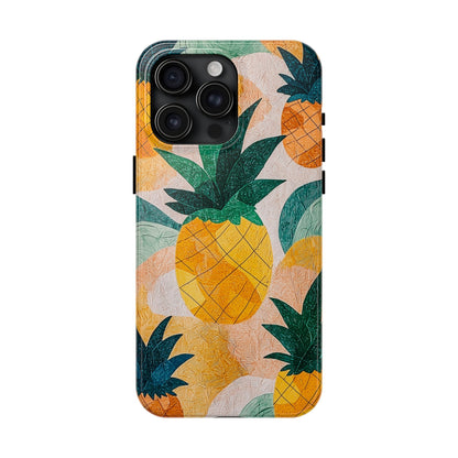 Tropical Pineapple iPhone Case – Vibrant Fruit Design, Tough Dual - Layer Protection - BOGO Cases