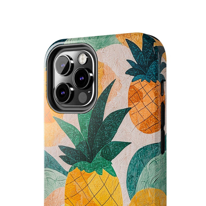 Tropical Pineapple iPhone Case – Vibrant Fruit Design, Tough Dual - Layer Protection - BOGO Cases