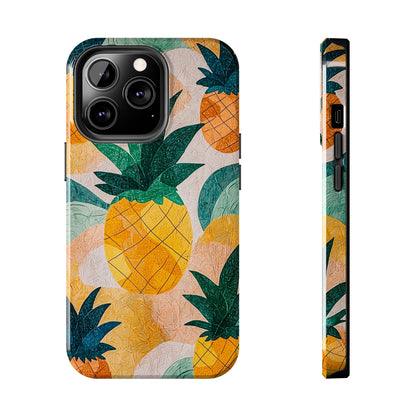 Tropical Pineapple iPhone Case – Vibrant Fruit Design, Tough Dual - Layer Protection - BOGO Cases