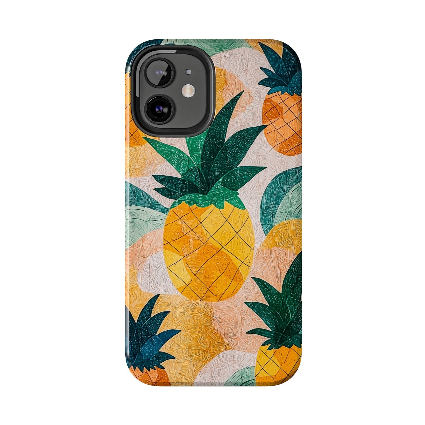 Tropical Pineapple iPhone Case – Vibrant Fruit Design, Tough Dual - Layer Protection - BOGO Cases