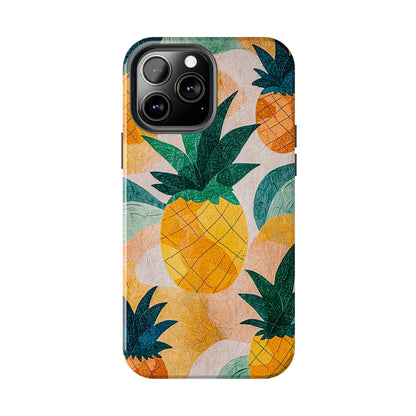 Tropical Pineapple iPhone Case – Vibrant Fruit Design, Tough Dual - Layer Protection - BOGO Cases