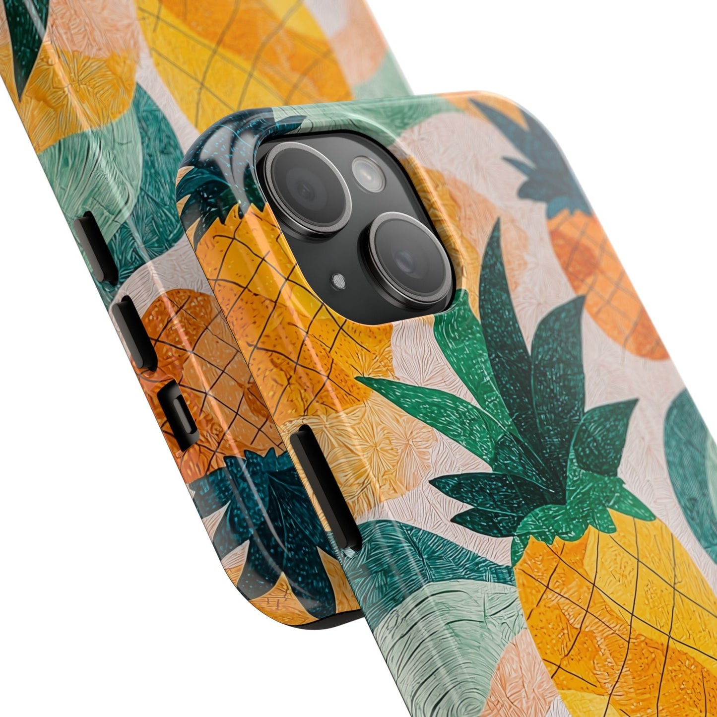 Tropical Pineapple iPhone Case – Vibrant Fruit Design, Tough Dual - Layer Protection - BOGO Cases