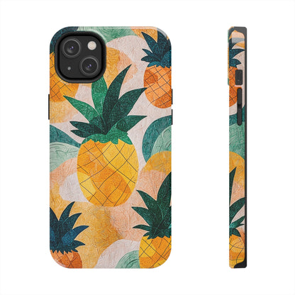 Tropical Pineapple iPhone Case – Vibrant Fruit Design, Tough Dual - Layer Protection - BOGO Cases