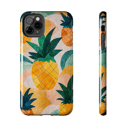 Tropical Pineapple iPhone Case – Vibrant Fruit Design, Tough Dual - Layer Protection - BOGO Cases