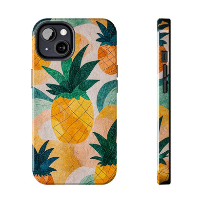 Tropical Pineapple iPhone Case – Vibrant Fruit Design, Tough Dual - Layer Protection - BOGO Cases