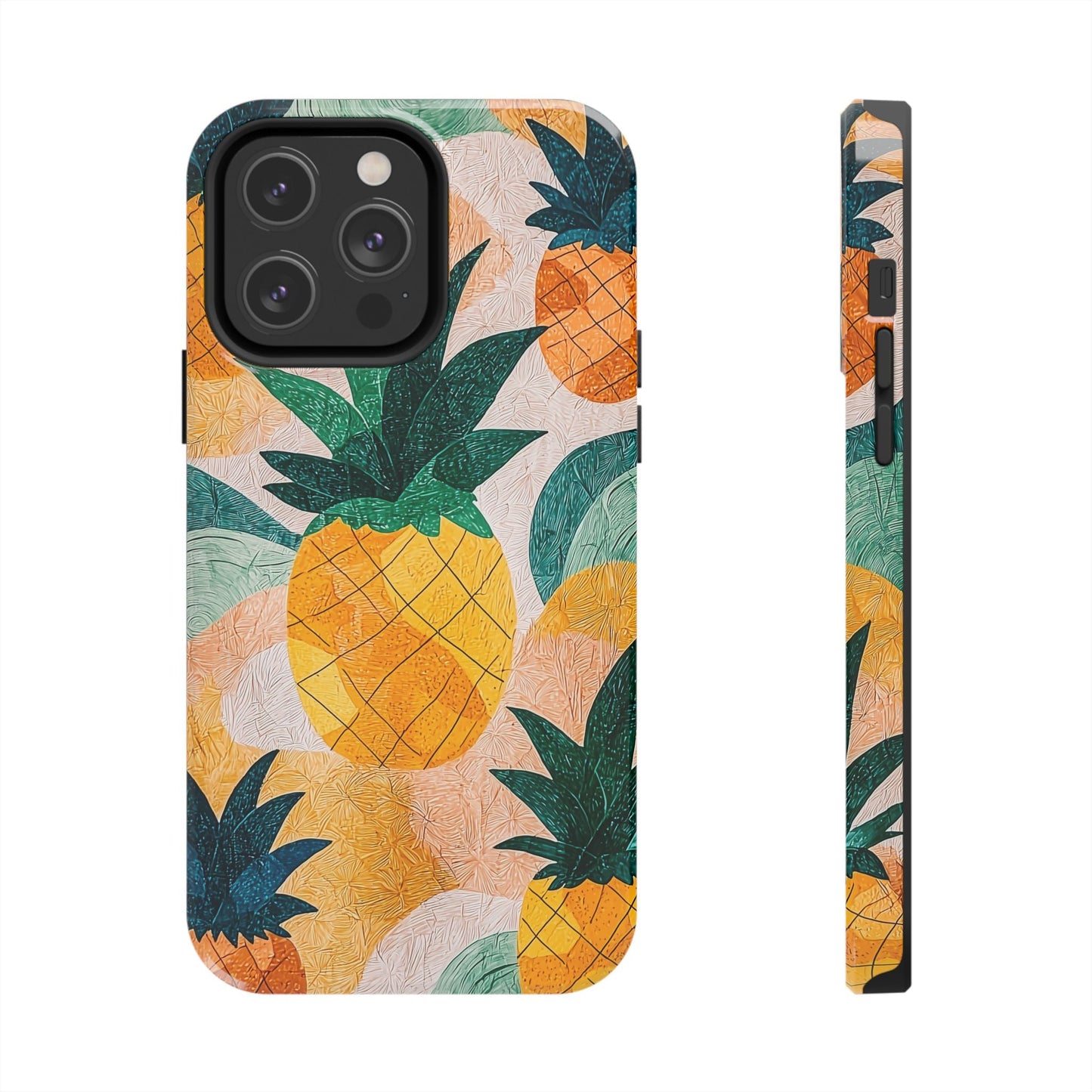 Tropical Pineapple iPhone Case – Vibrant Fruit Design, Tough Dual - Layer Protection - BOGO Cases