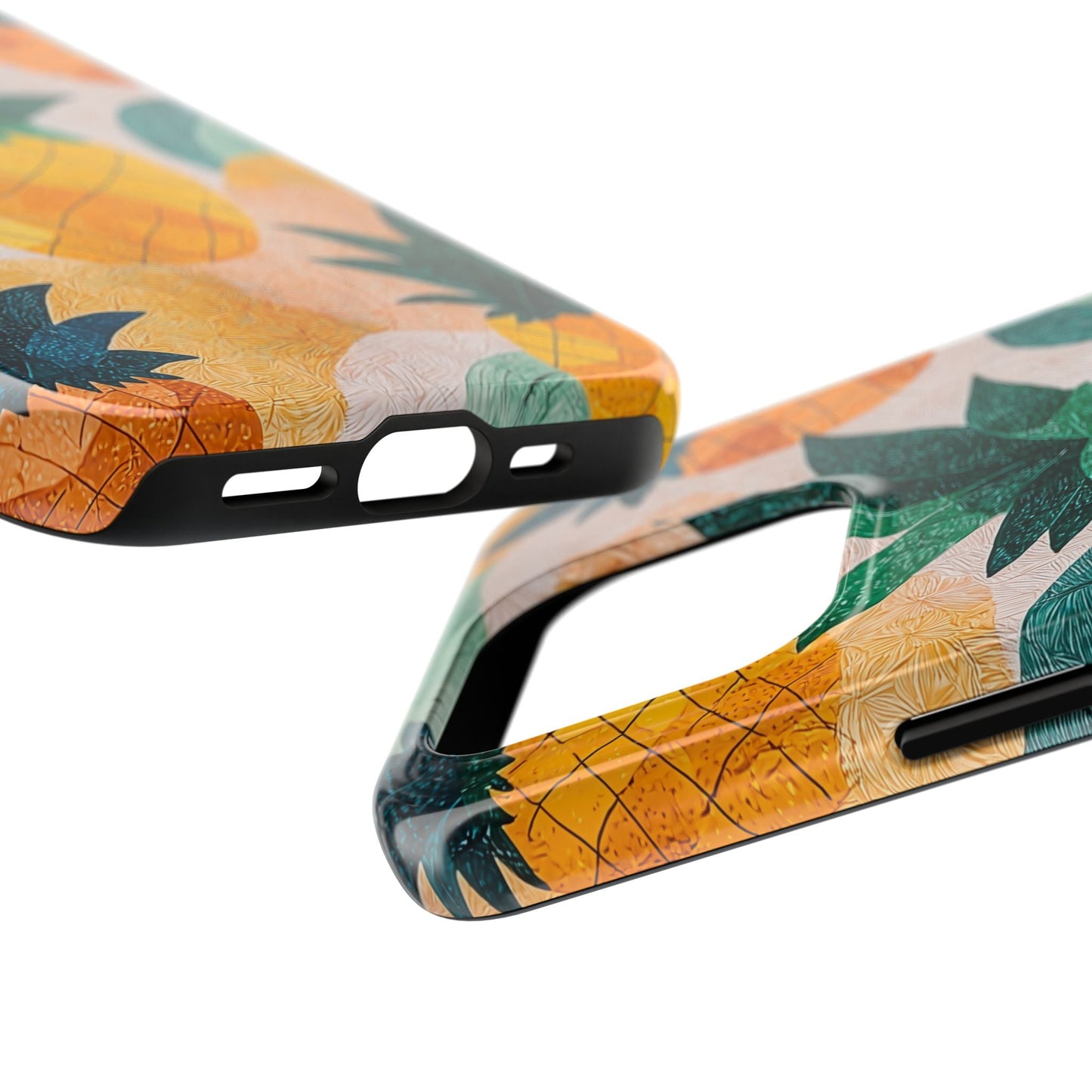 Tropical Pineapple iPhone Case – Vibrant Fruit Design, Tough Dual - Layer Protection - BOGO Cases