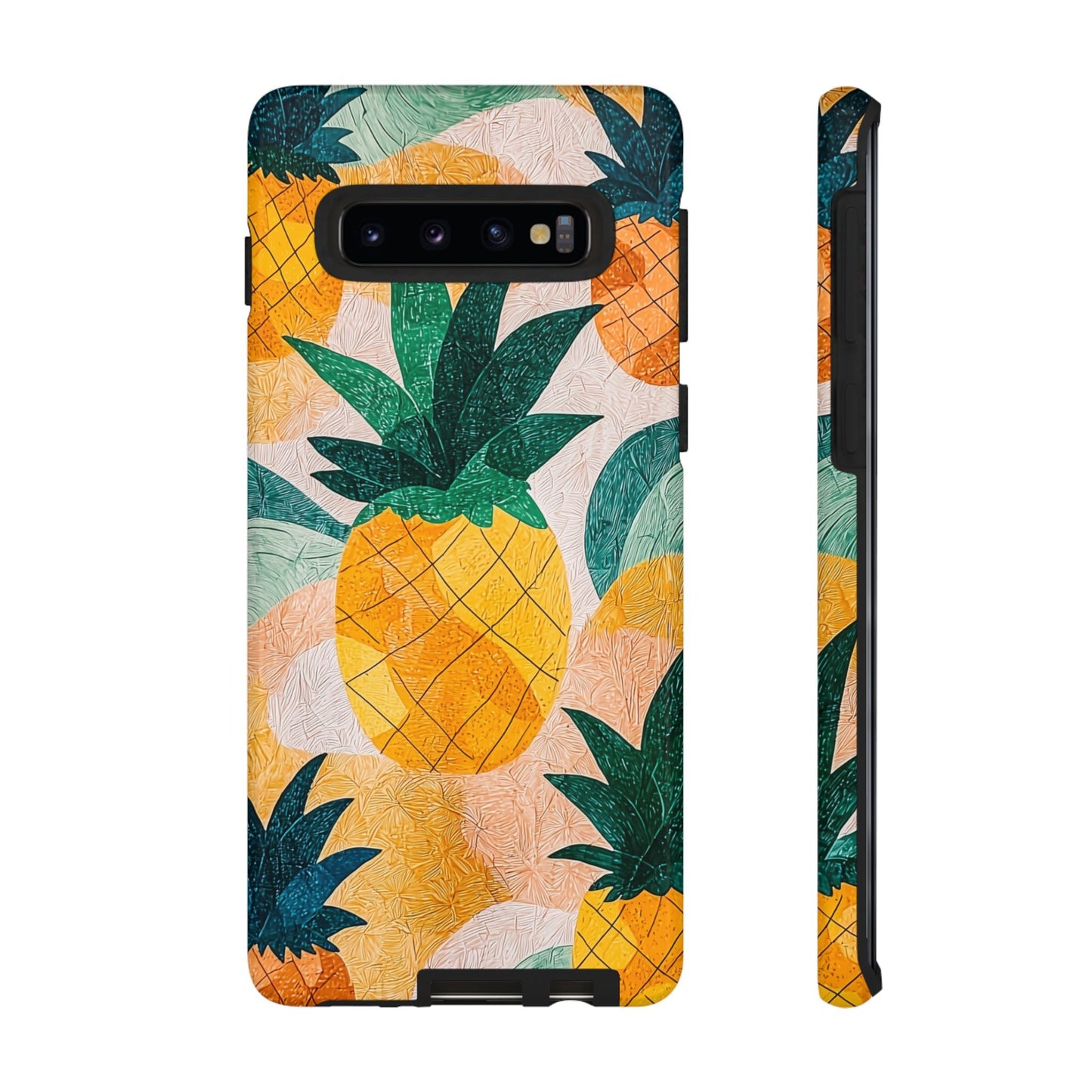 Tropical Pineapple Samsung Galaxy Case – Vibrant Fruit Design, Tough Dual - Layer Protection - BOGO Cases