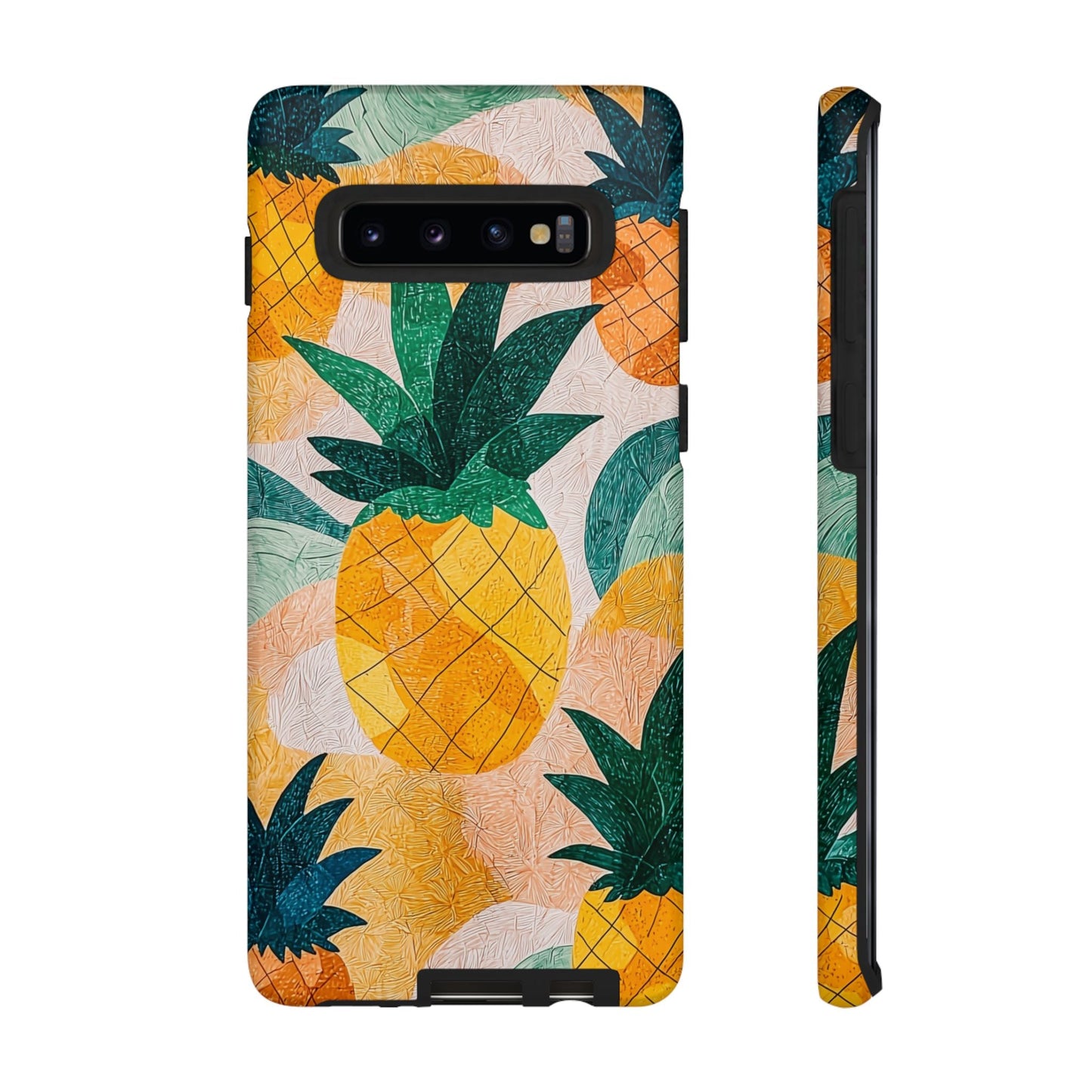 Tropical Pineapple Samsung Galaxy Case – Vibrant Fruit Design, Tough Dual - Layer Protection - BOGO Cases