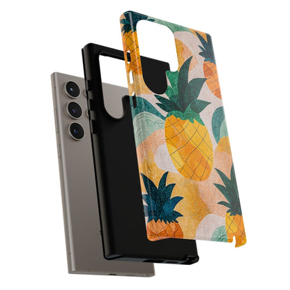 Tropical Pineapple Samsung Galaxy Case – Vibrant Fruit Design, Tough Dual - Layer Protection - BOGO Cases