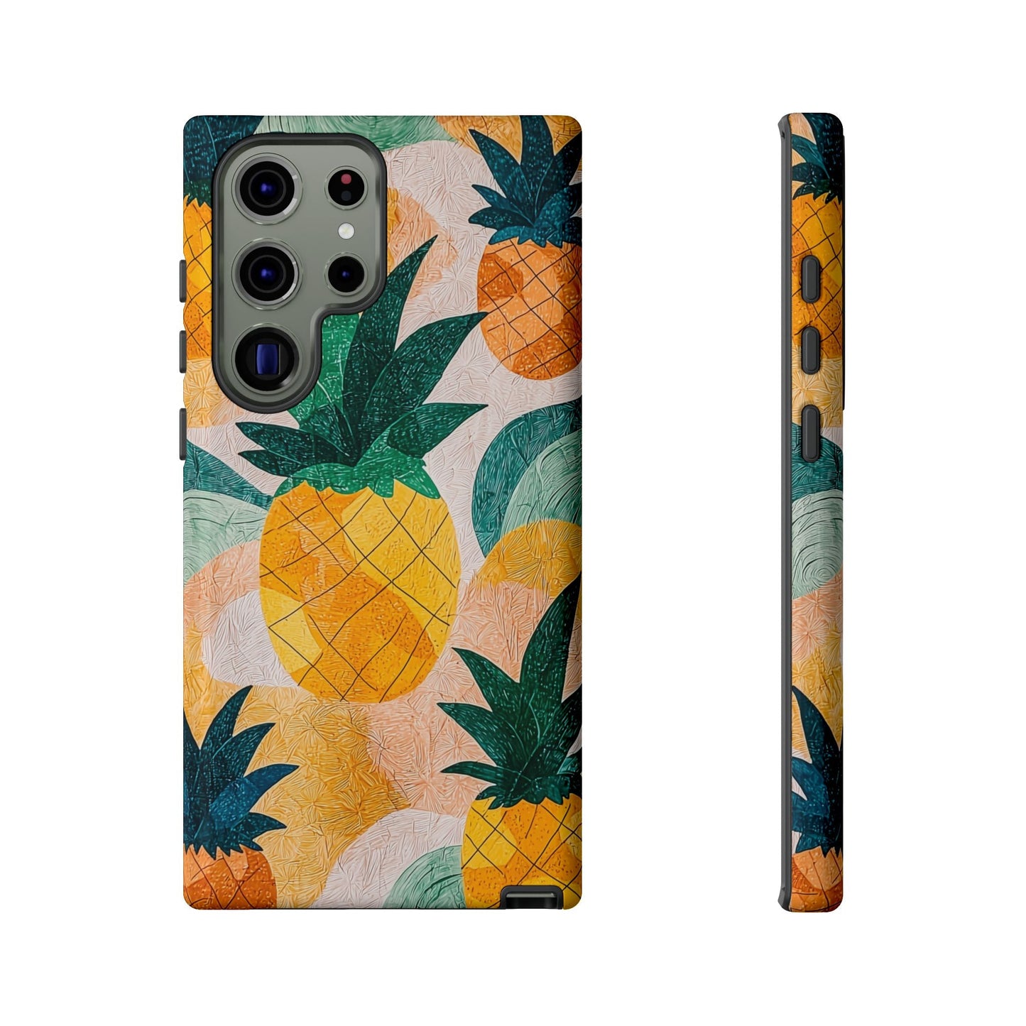 Tropical Pineapple Samsung Galaxy Case – Vibrant Fruit Design, Tough Dual - Layer Protection - BOGO Cases