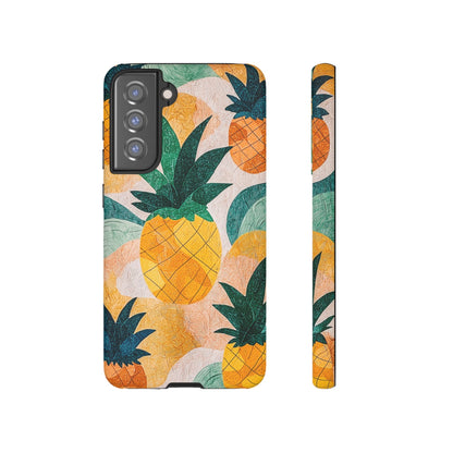 Tropical Pineapple Samsung Galaxy Case – Vibrant Fruit Design, Tough Dual - Layer Protection - BOGO Cases