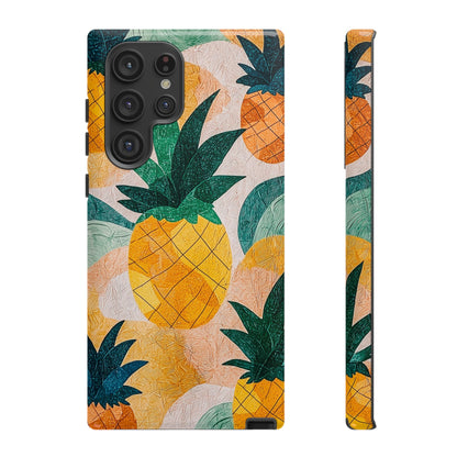 Tropical Pineapple Samsung Galaxy Case – Vibrant Fruit Design, Tough Dual - Layer Protection - BOGO Cases