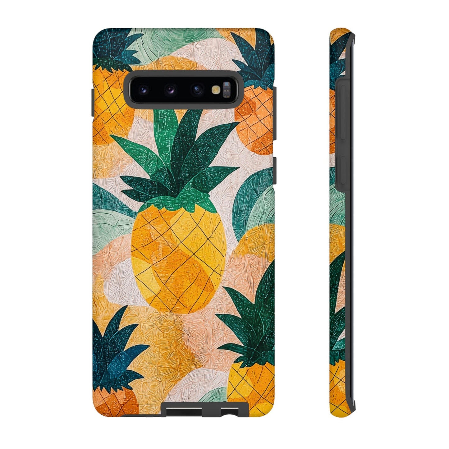 Tropical Pineapple Samsung Galaxy Case – Vibrant Fruit Design, Tough Dual - Layer Protection - BOGO Cases