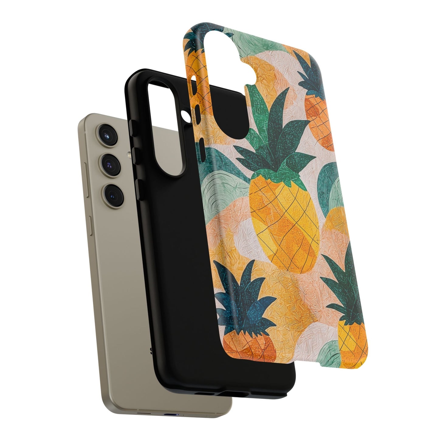 Tropical Pineapple Samsung Galaxy Case – Vibrant Fruit Design, Tough Dual - Layer Protection - BOGO Cases