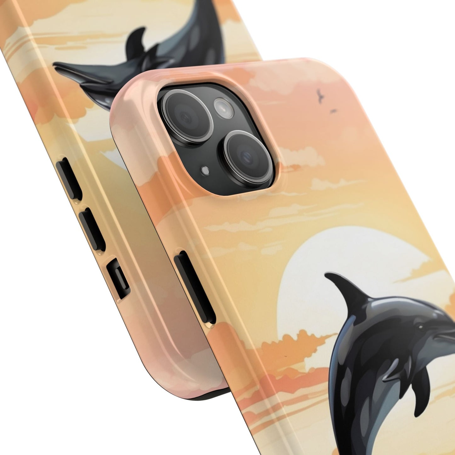 Tropical Sunset Dolphin iPhone Case - BOGO Cases