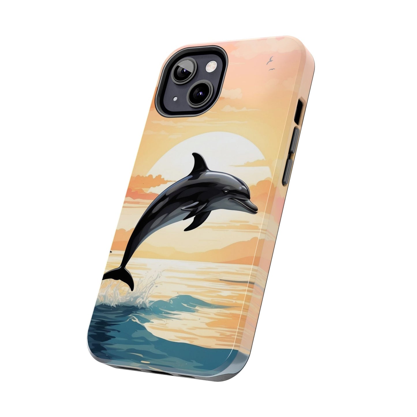 Tropical Sunset Dolphin iPhone Case - BOGO Cases