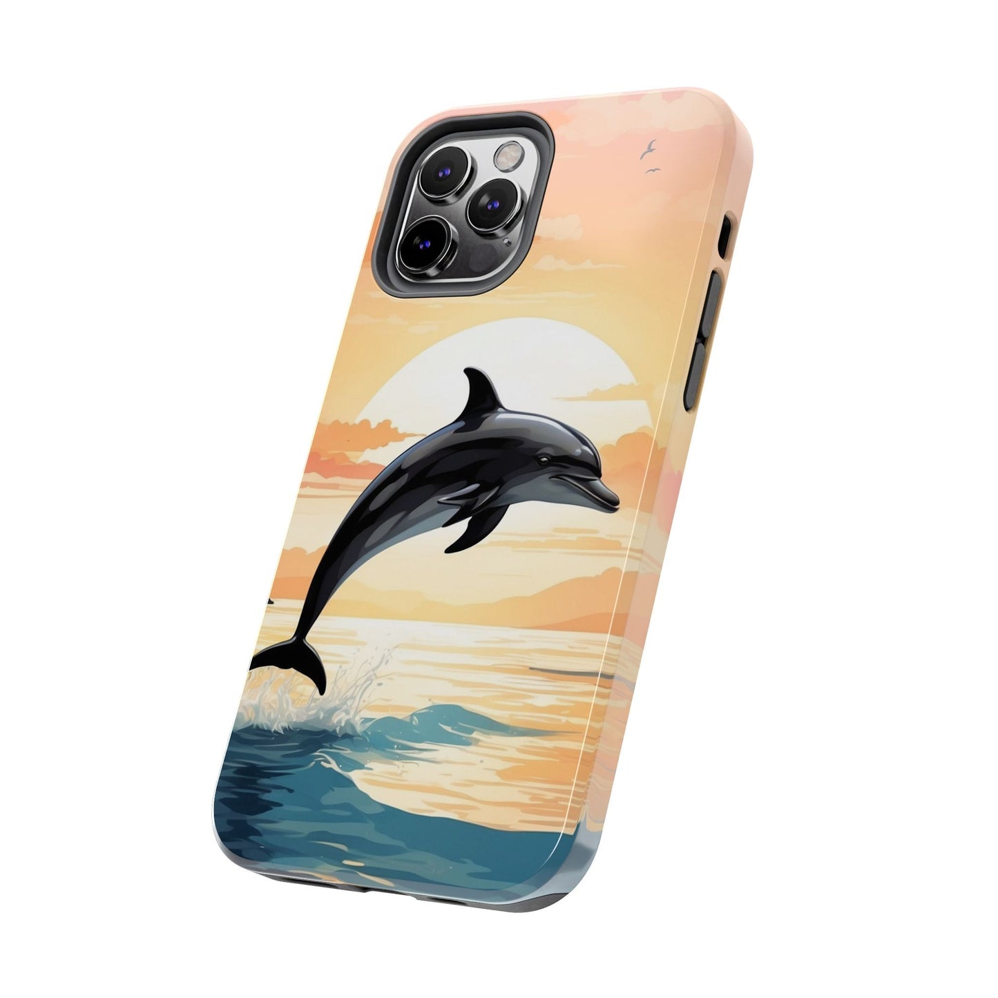 Tropical Sunset Dolphin iPhone Case - BOGO Cases