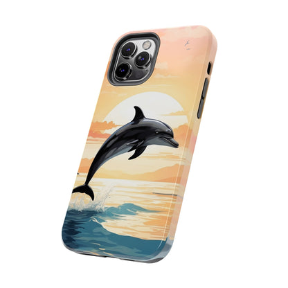 Tropical Sunset Dolphin iPhone Case - BOGO Cases